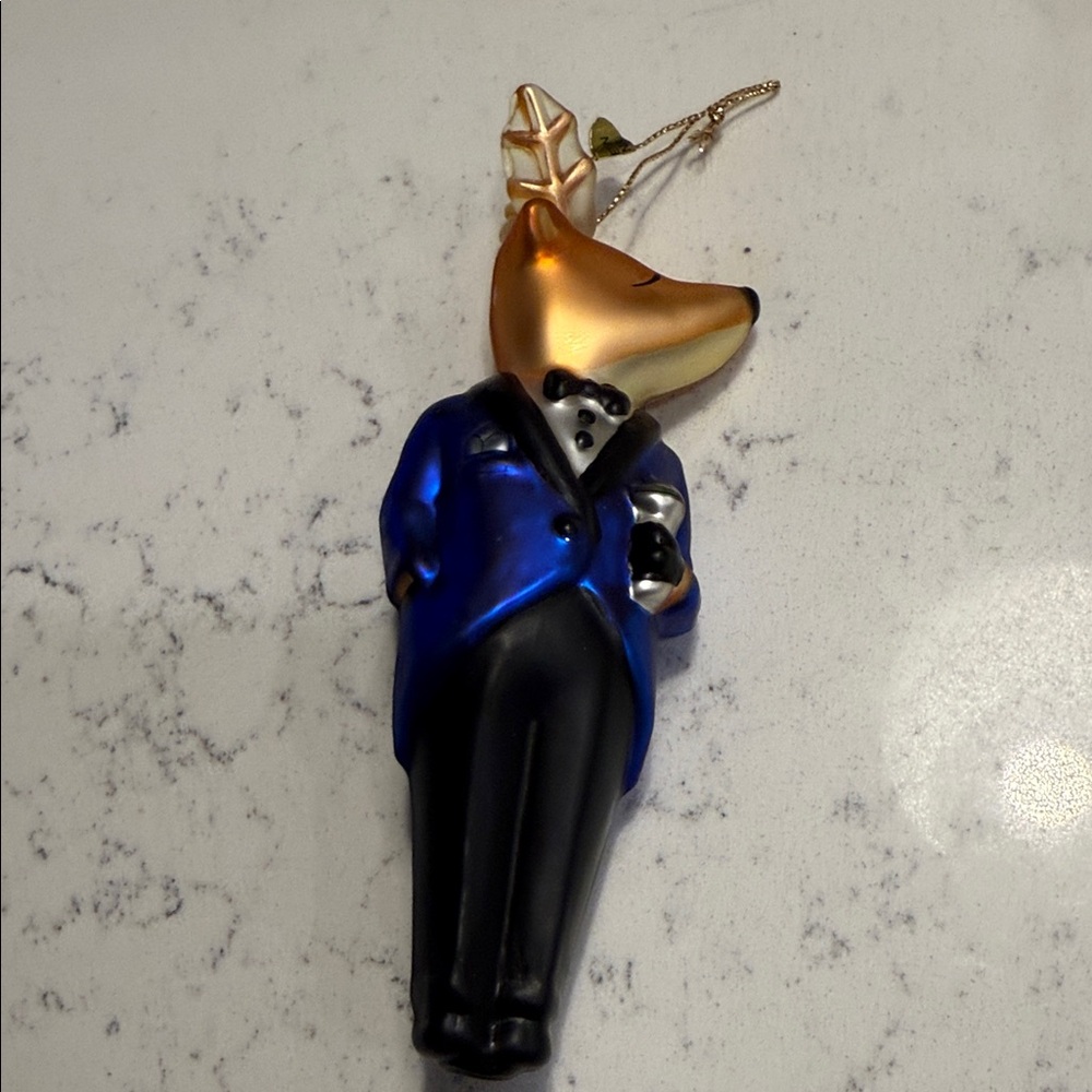Pottery Barn Vintage Dasher Reindeer Ornament